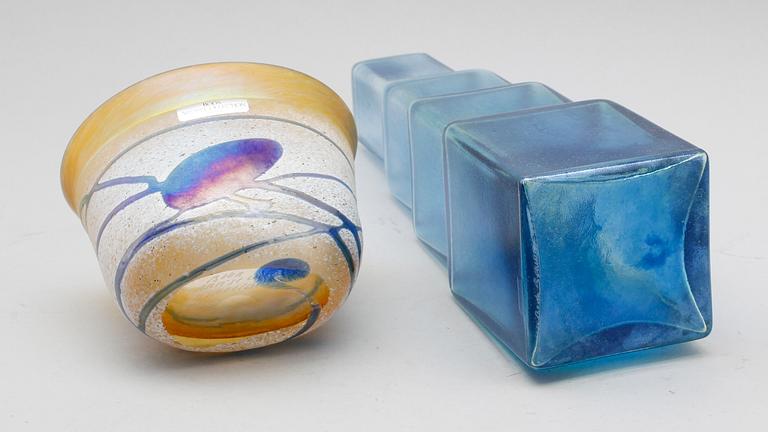 VASER, 2 st, glas, Bertl Vallien, Boda.