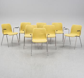 A set of eight 'Cornflake' armchairs by Claesson Koivisto Rune, for Offecct, dated 2008.
