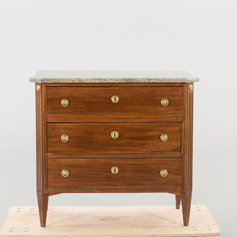 A Gustavian-style bureau, first half of the 20th century.