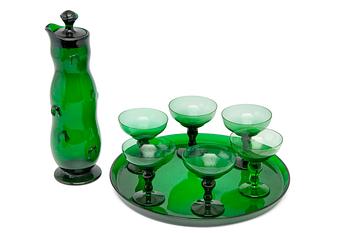 525. Gunnar Finne, COCKTAILSET, EIGHT PIECES.