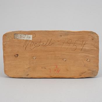 HERMAN ROSELL, sculpture, wood, signed and dated 1954.