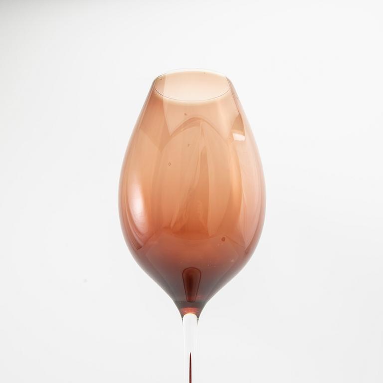 Nils Landberg, tulpanglas, Orrefors, 1957.