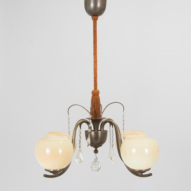 A 1930s model 326/4 ceiling lamp by Taidetakomo Antti Hakkarainen.