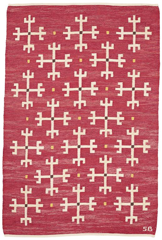 Sigvard Bernadotte, MATTO, flat weave, ca 205,5 x 135,5 cm, signed SB (Sigvard Bernadotte).