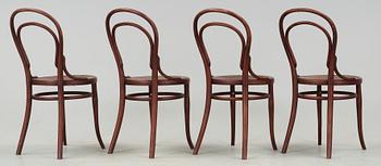 STOLAR, 4 st, bl.a. etikettmärkta Thonet, 1900-tal.