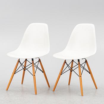 Charles & Ray Eames, stolar, ett par, "Plastic chair DSR", Vitra,
