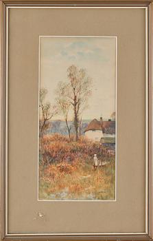 SOPHIA SINCLAIR, 2 st, akvareller, signerade.