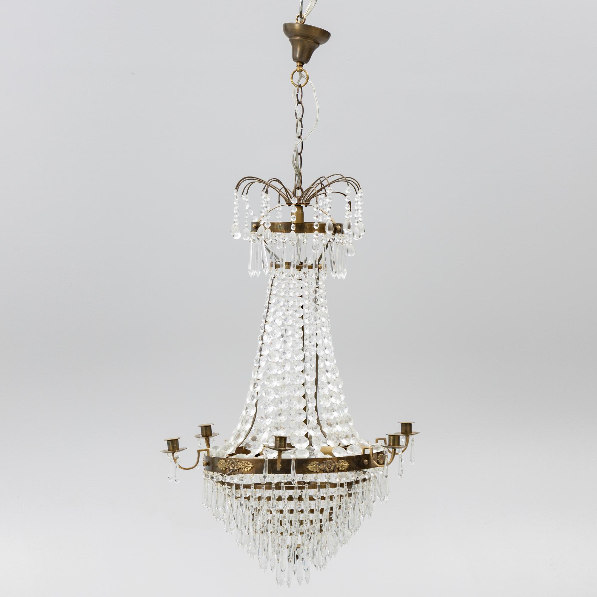 Chandelier, Empire style, early 20th century.