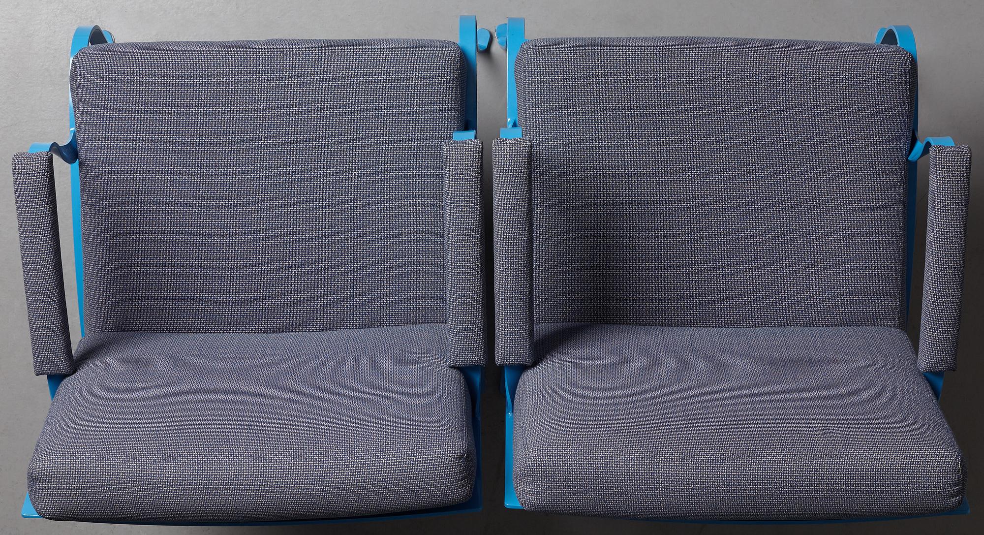 JOHN KANDELL, a pair of easy chairs for Källemo, Sweden 2005.