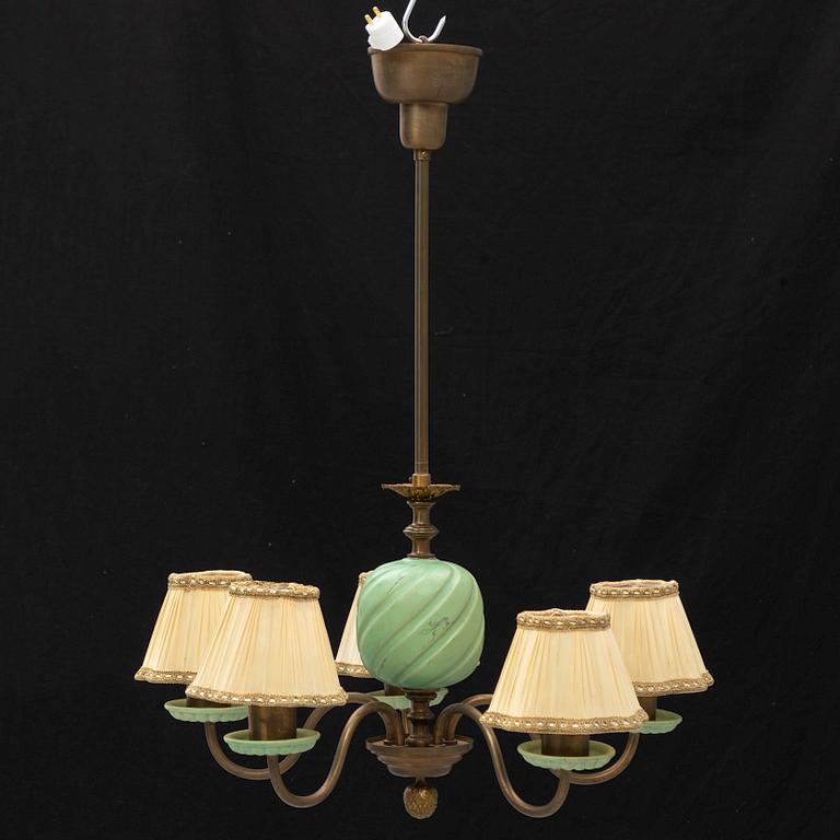 Bertil Brisborg, taklampa, modell ”30115”, Nordiska Kompaniet, 1940/50-tal.