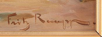 FRIEDRICH RAUPP, olja på duk, signerad.