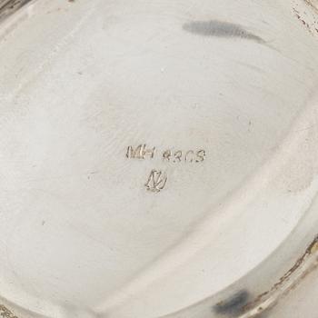 A Norwegian Art Nouveau Silver Bowl, mark of Marius Hammer, Trondheim early 20th century.