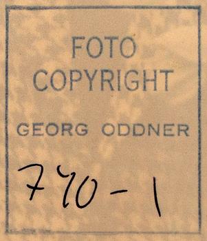 GEORG ODDNER, a vintage photograph, stamped signature on the reverse.
