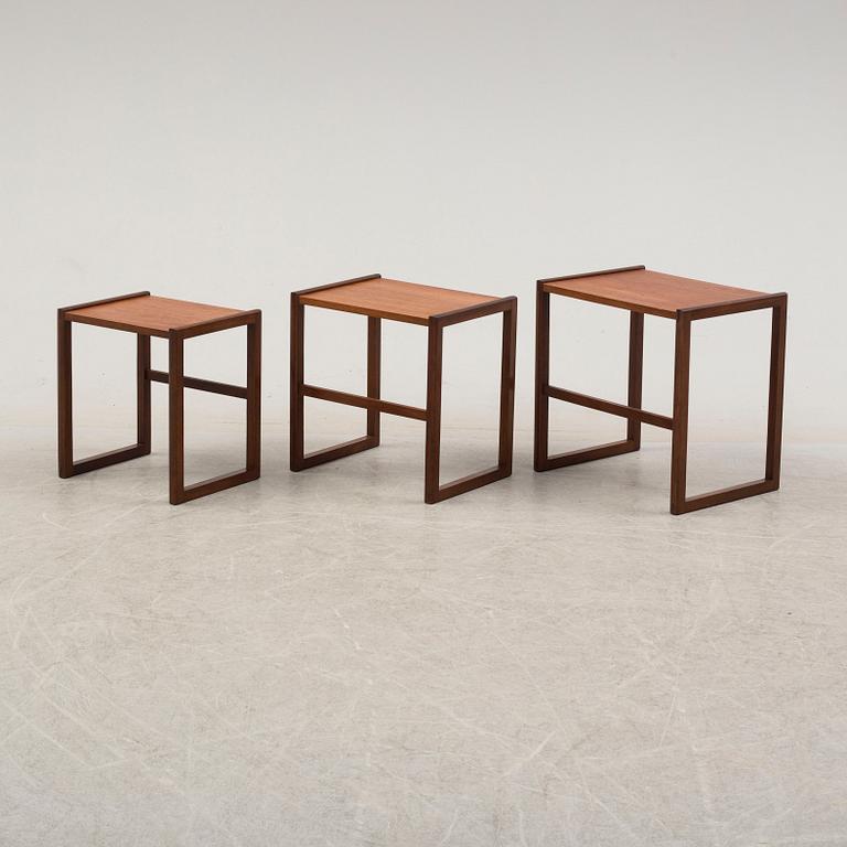 A set of three 20th century tables.