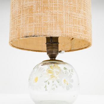 Bordslampa, Köklax Glasbruk 1940-tal.