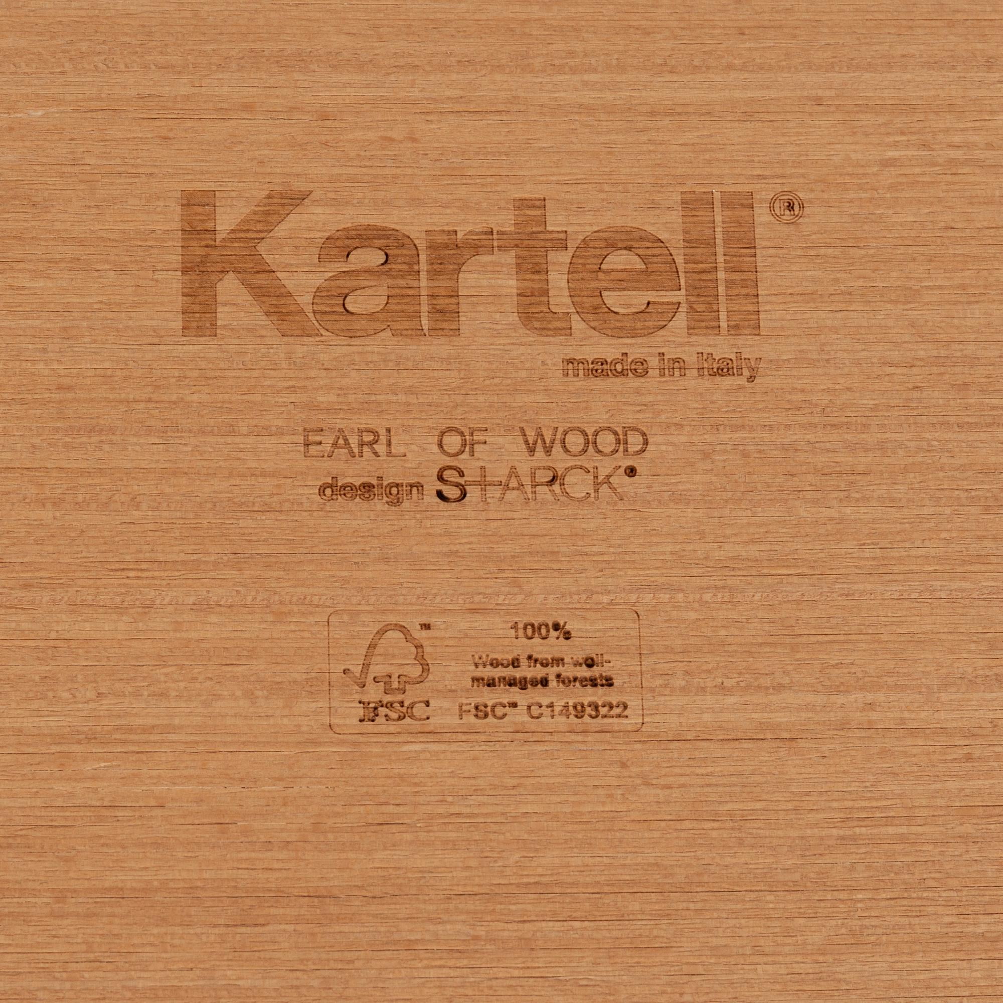 Philippe Starck, skrivbord och stol, "Earl of Wood", Kartell.