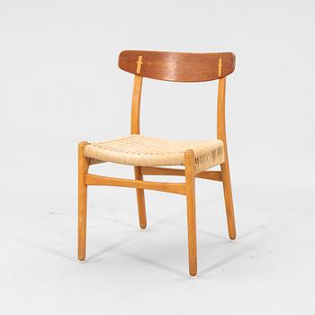 Hans J. Wegner, chair, "Spisestolen" CH-23, for Carl Hansen.