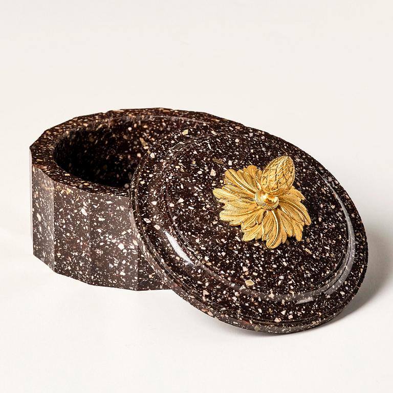 Smörask med lock, Älvdalen, 1800-talets början, Empire.