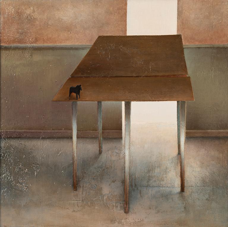 Göran Rydén, oil on panel, verso signed and dated -90/93.