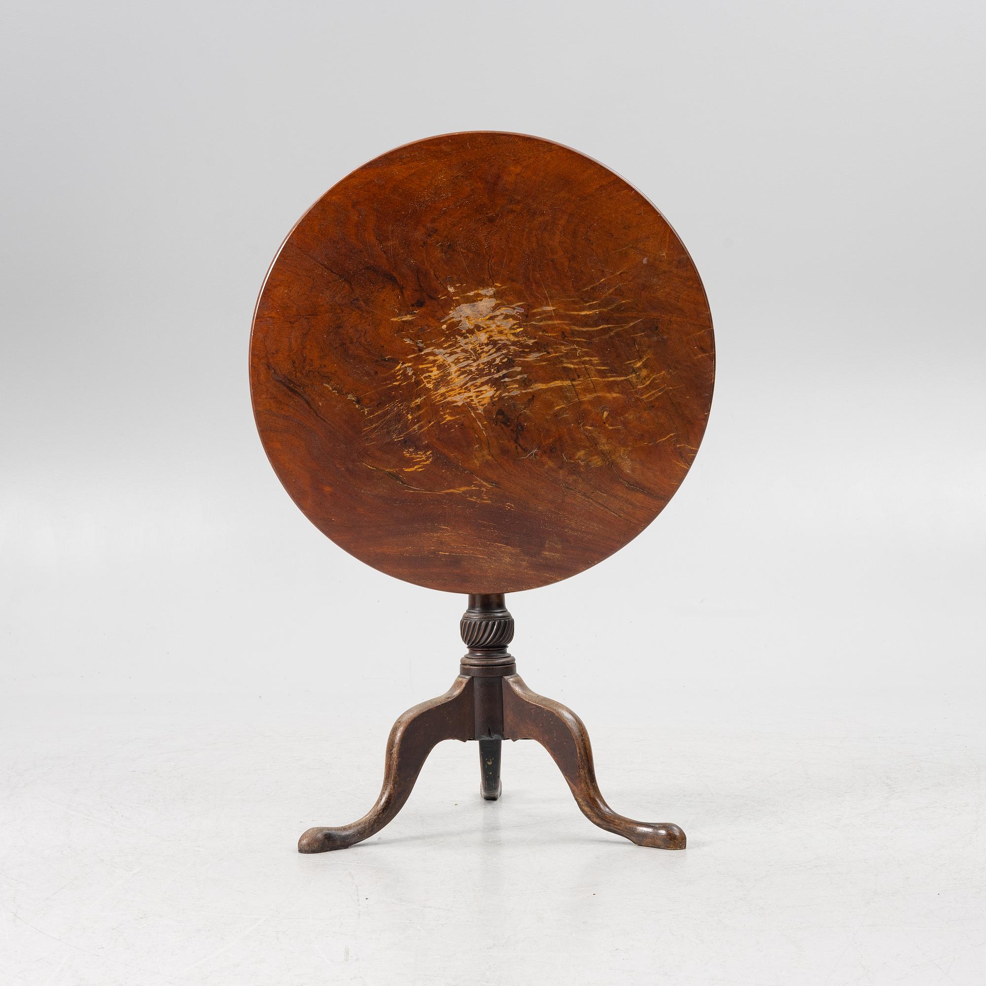 A tilt top table, 19th centiury.