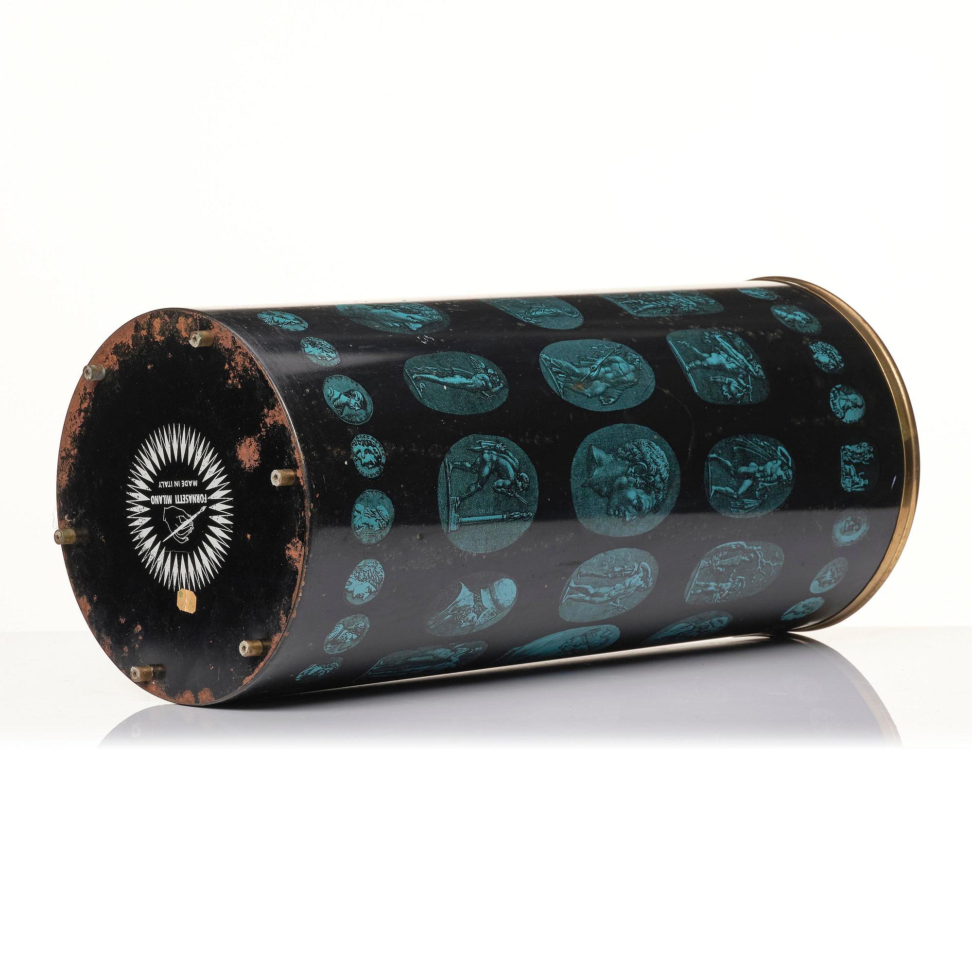 Piero Fornasetti, a "Cammei" umbrella stand, Milano, Italy, ca 1960s.