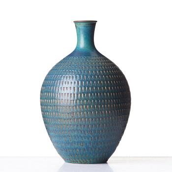 Stig Lindberg, a stoneware vase, Gustavsberg studio, Sweden 1958-59.