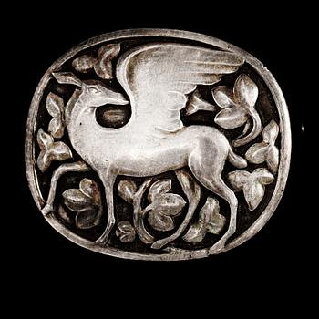BROSCH, sterlingsilver, Georg Jensen, Danmark. Vikt 21,4 g.