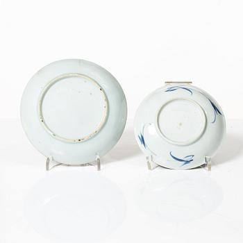 Kompaniporslin, 9 delar, Kina, Qing dynastin, Qianlong 1736-95.