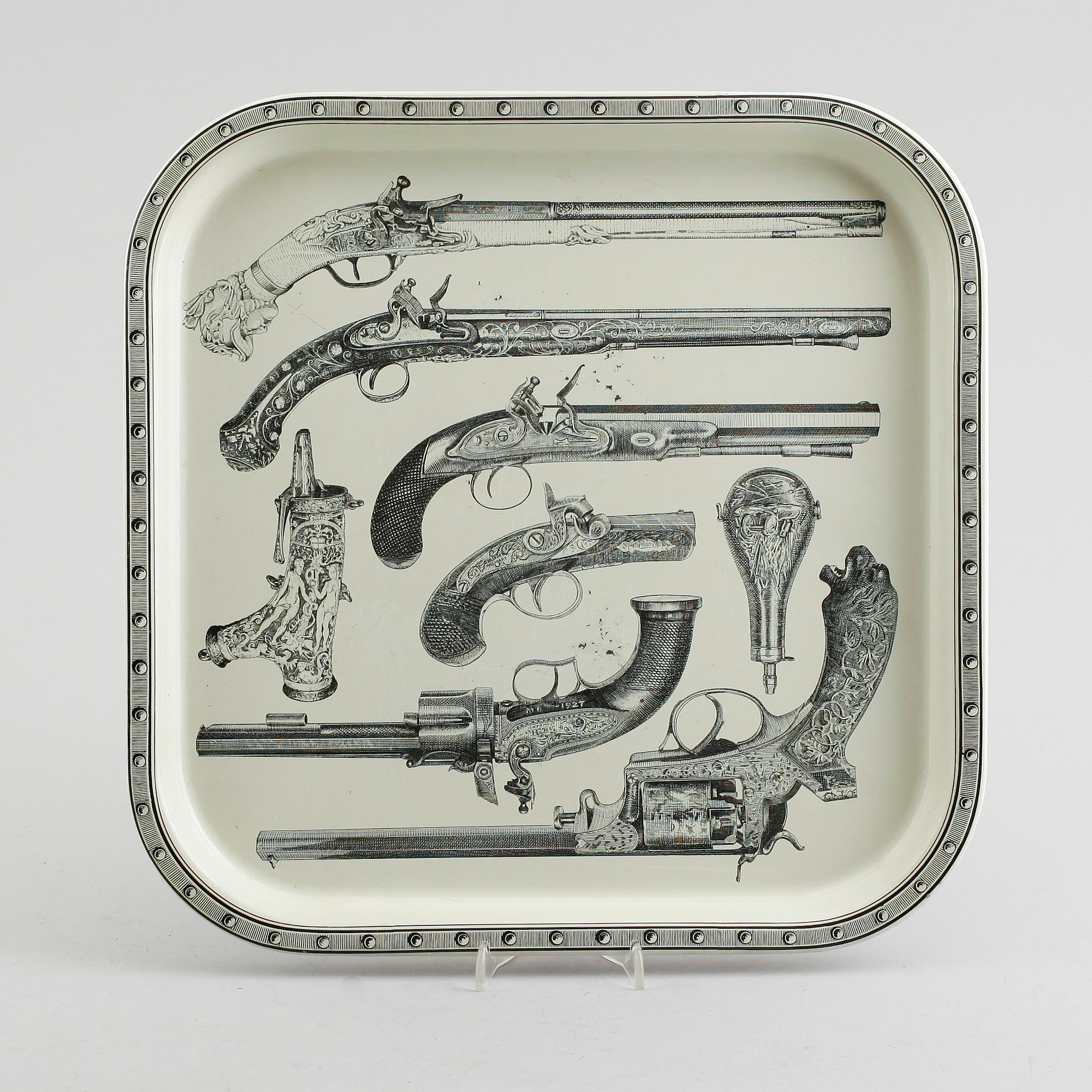 BRICKA, plåt, Fornasetti, 1900-talets mitt.