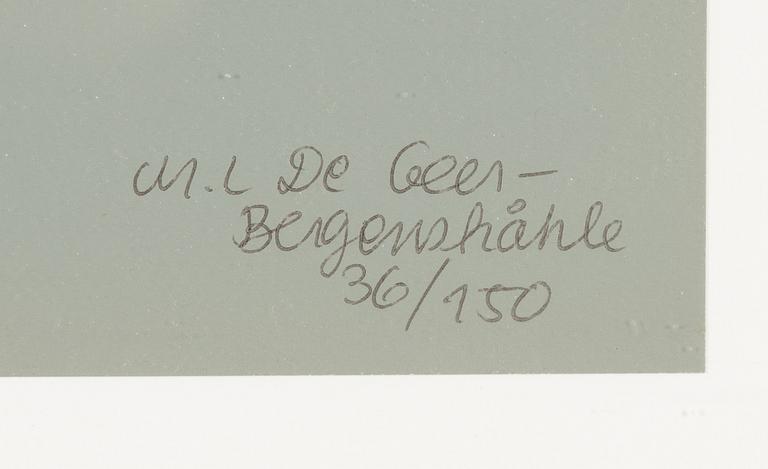 Marie-Louise Ekman, silkscreen in colours, 1971, signed 36/150.