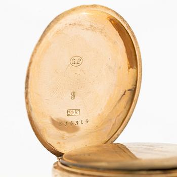 Fickur, 14K guld, 36 mm.