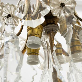 A Rococo style chandelier, first half of the 20th Century.