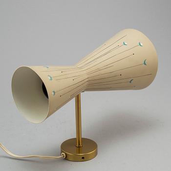 VÄGGLAMPA, 1900-talets andra hälft.