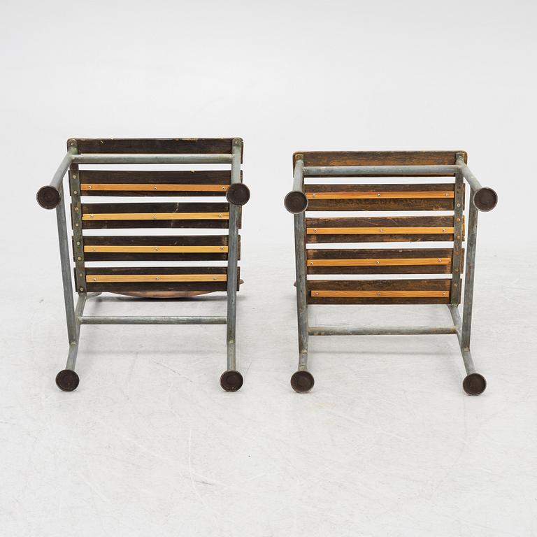 Gunnar Asplund, attributed, garden chairs, 10 pcs, Iwan B. Giertz, Flen, the model designed circa 1930.