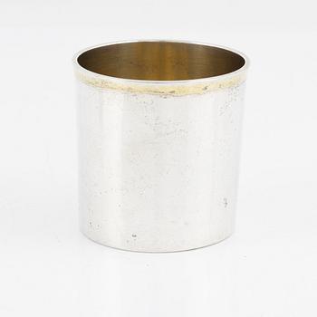 A Swedish late 18th century parcel-gilt silver beaker, marks of Johan Malmstedt. Gothenburg 1799.