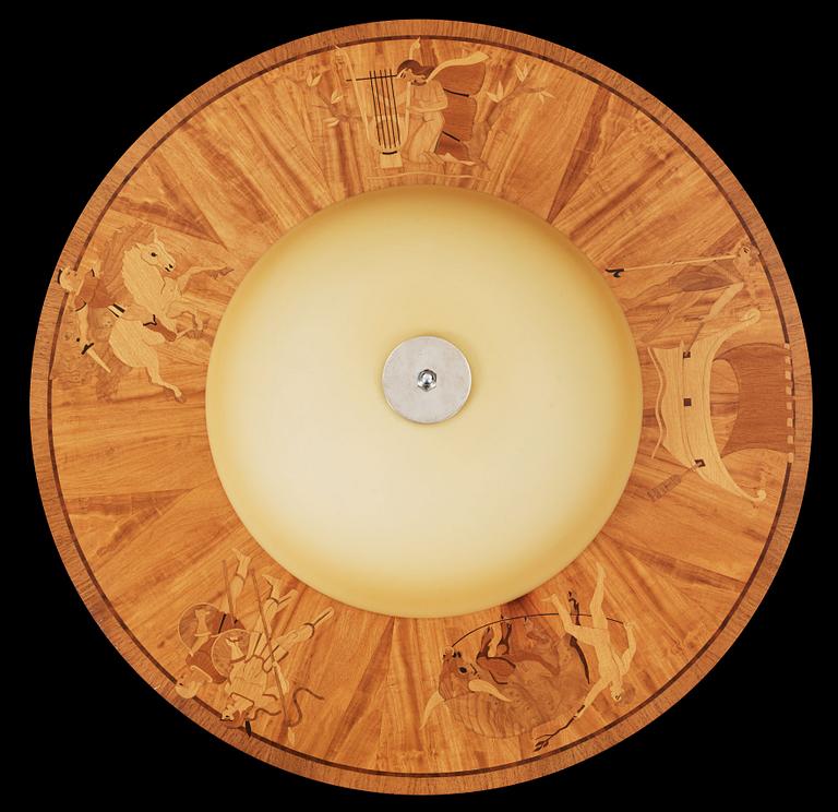 TAKPLAFOND, Birger Ekman, sannolikt, Mjölby Intarsia 1930-40-tal.
