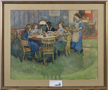 Elsa Backlund Celsing · ELSA BACKLUND CELSING, akvarell, sign.