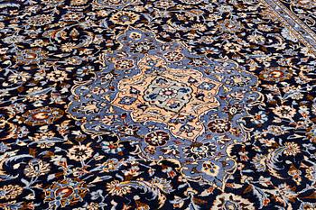 Keshan rug, approx. 370 x 255 cm.