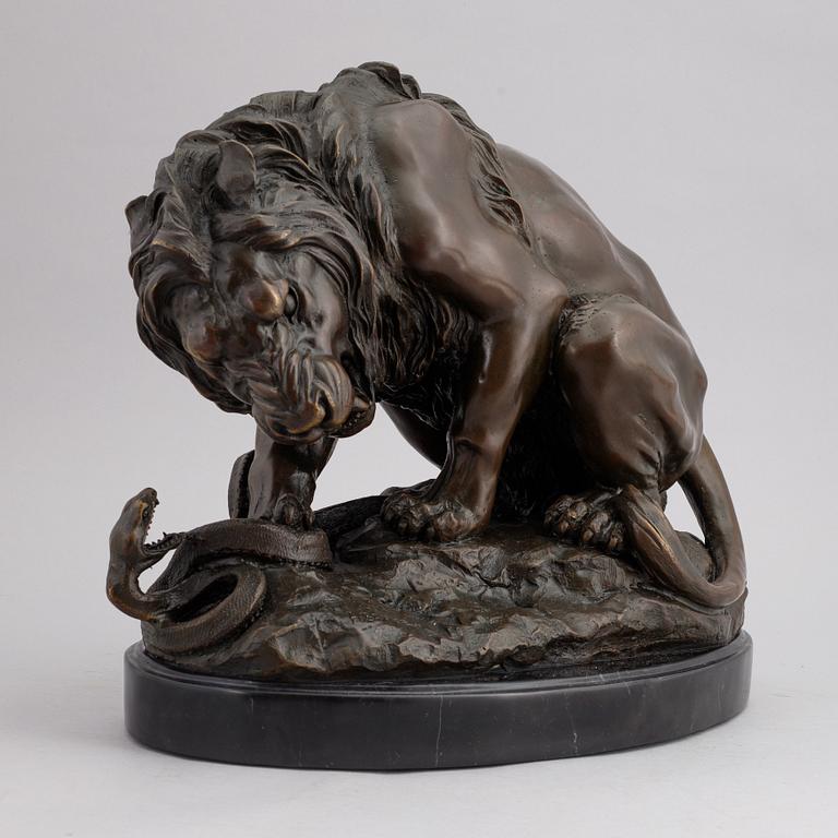 Antoine Louis Barye, efter, skulptur, brons.
