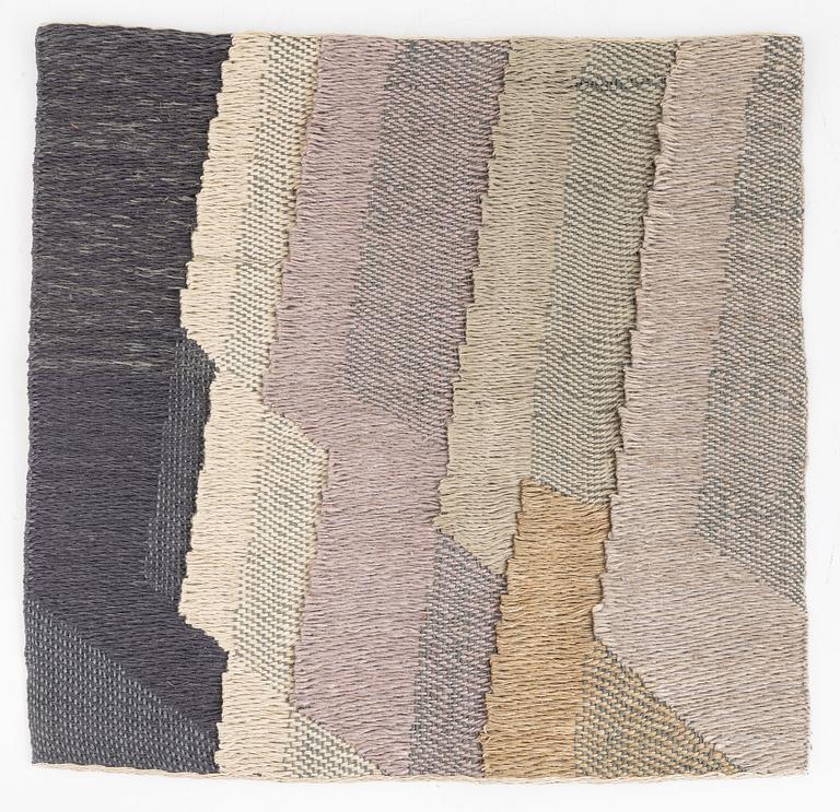 Dora Ljung, vävnad "Urbergsblock", slätväv, ca 36 x 38 cm,  ej signerad.