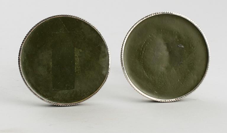 LJUSSTAKAR, 1 par, silver, Tesi, Göteborg 1978.