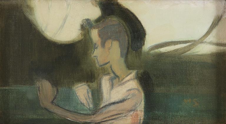 Helene Schjerfbeck, Music (Ingeborg on the Balcony).