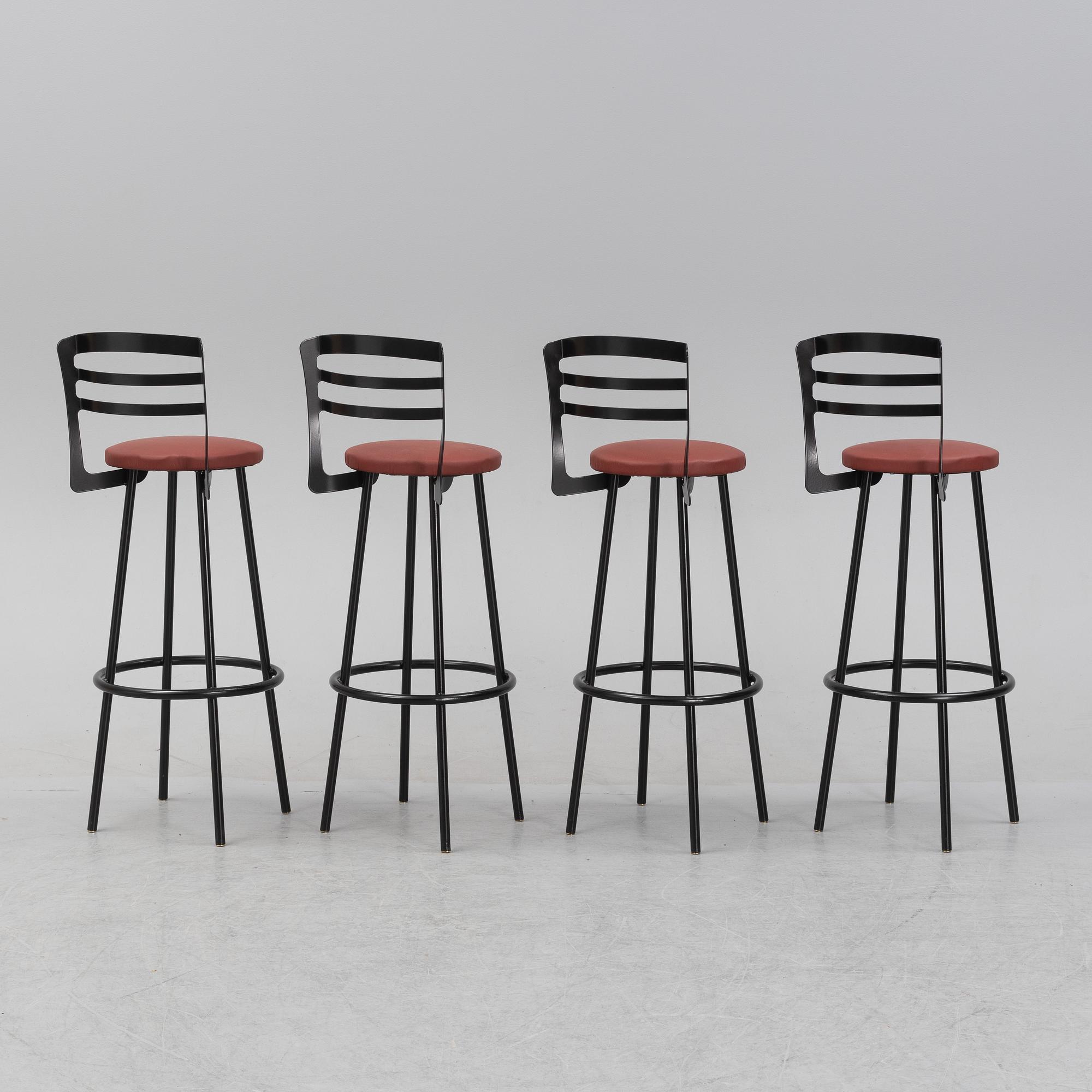 Four bar stool, second half of the 20th cenutyr.