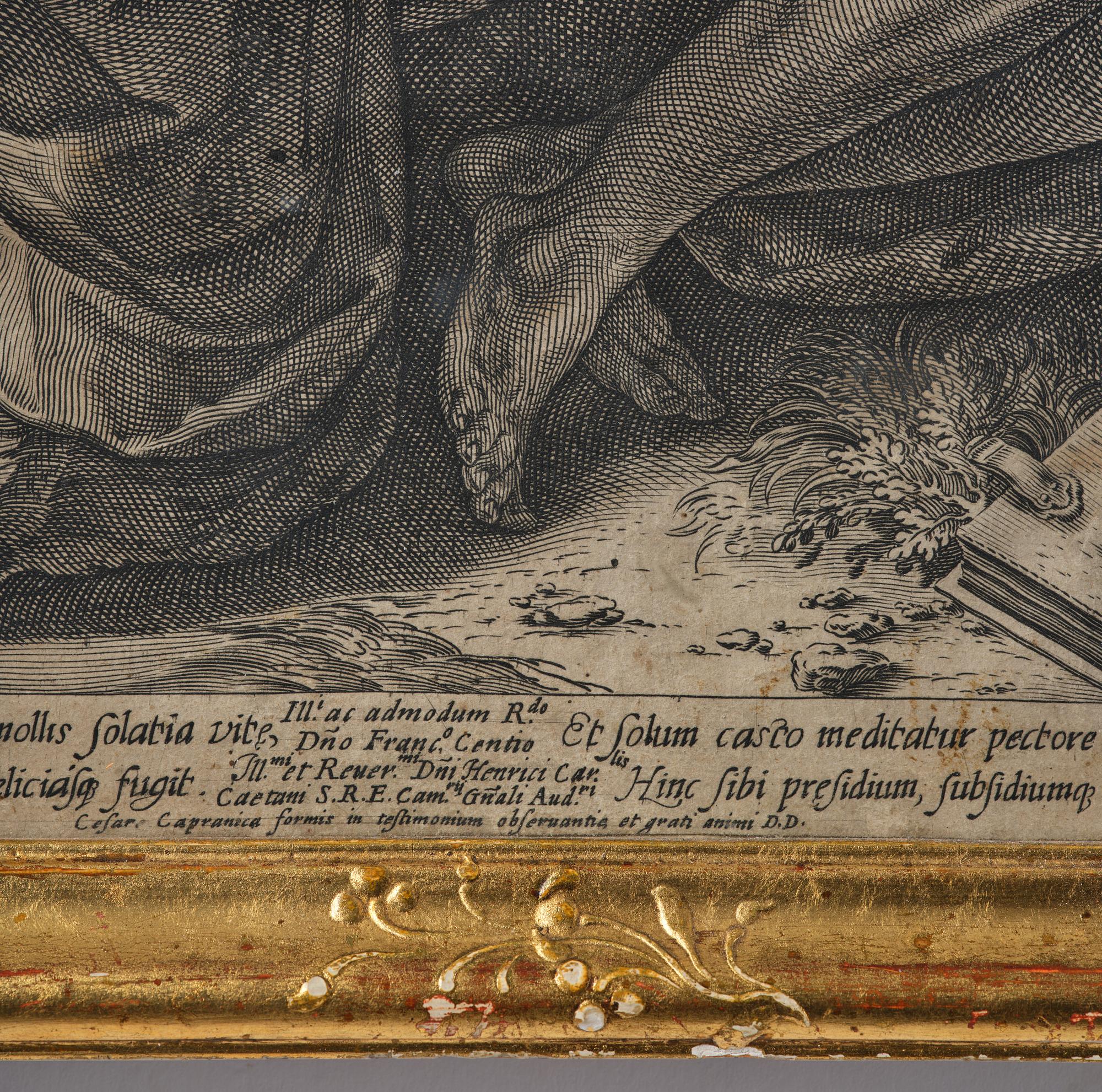 A Swedish rococo giltwood frame, later part 18th century.