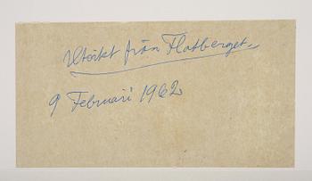 Inge Schiöler, Utsikt från Flatberget.