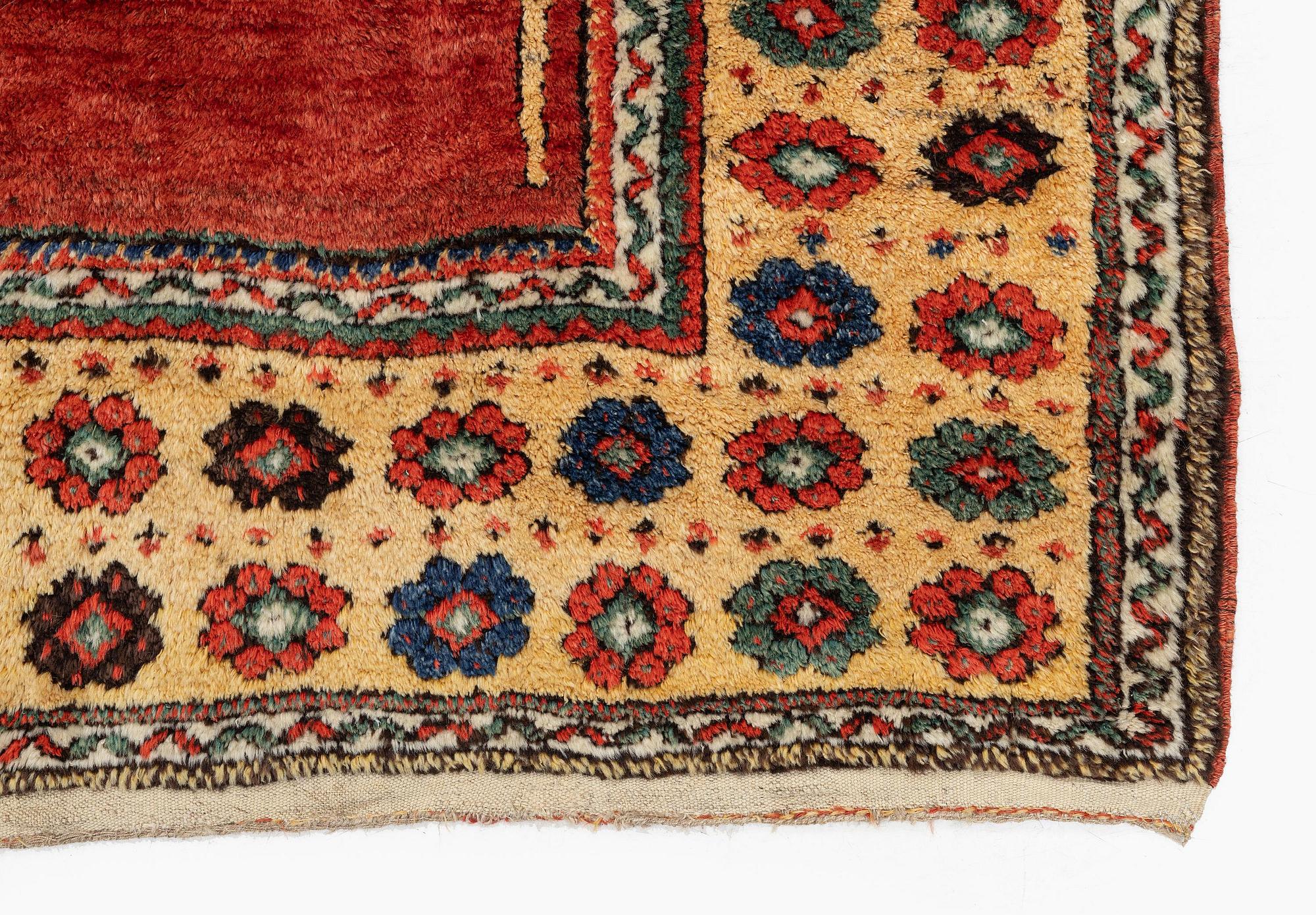 A semi-antique Konya Bozkir rug, central Anatolia, c. 156 x 126 cm.