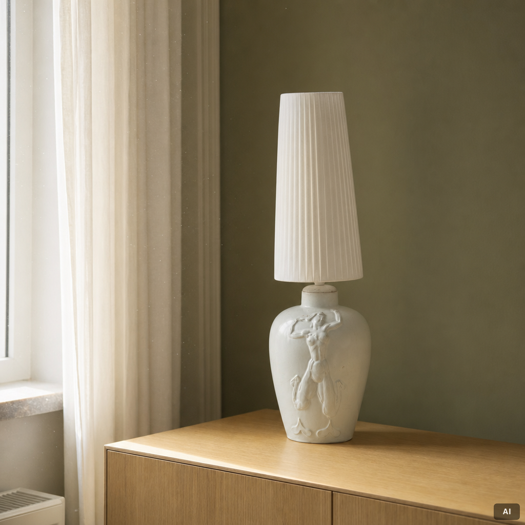 Table lamp, Upsala Ekeby, 1920s/30s.