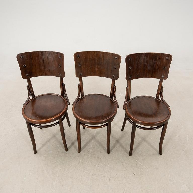 Chairs, set of 3, early 20th century.