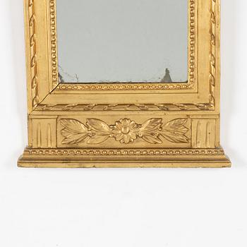 Mirror, late Gustavian, 19th century.