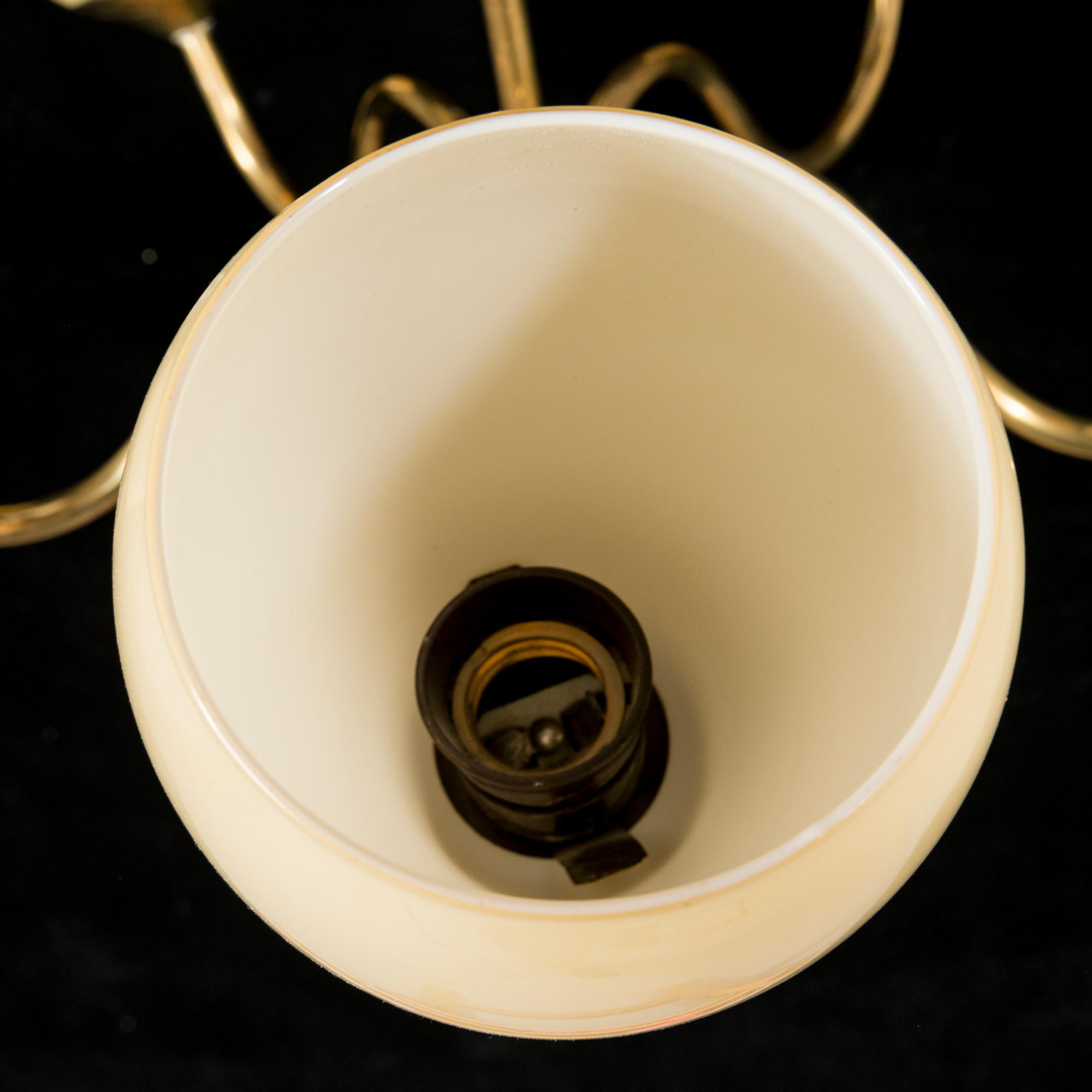 A Finnish mid-20th century chandelier designed by Mauri Almari.